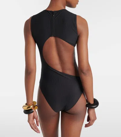 Alaïa Women Black One-piece Swimsuit With Cut-out