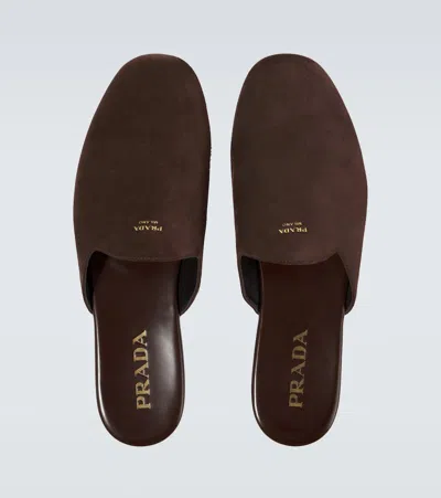 Prada Suede Mules