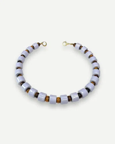 Her New Tribe Bloom And Tigers Eye Sundry Necklace