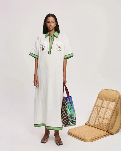 Alemais Play Polo Dress Cream In White