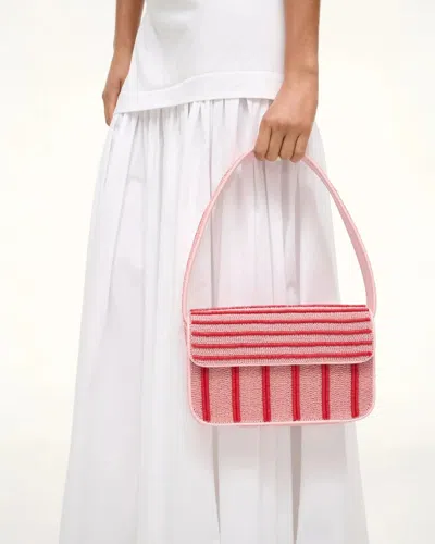 Staud Tommy Beaded Bag Montauk Stripe