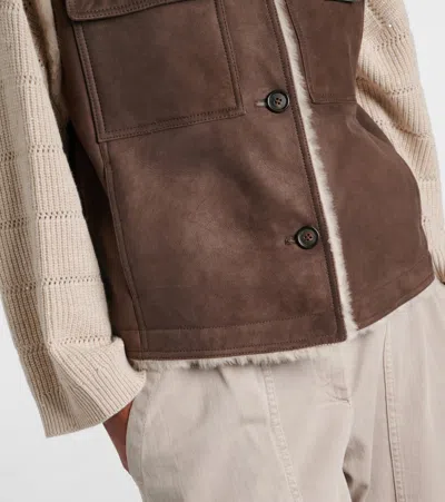 Brunello Cucinelli Sleeveless Shearling Outerwear