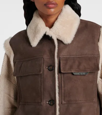 Brunello Cucinelli Sleeveless Shearling Outerwear