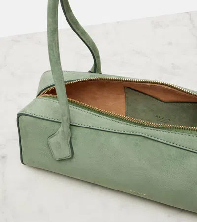 Alaïa Le Teckel Medium Suede Shoulder Bag