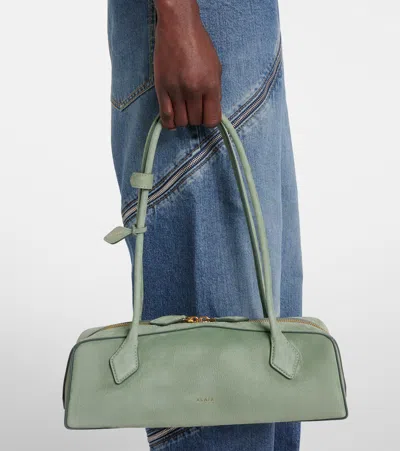 Alaïa Le Teckel Medium Suede Shoulder Bag