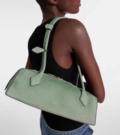 Alaïa Le Teckel Medium Suede Shoulder Bag
