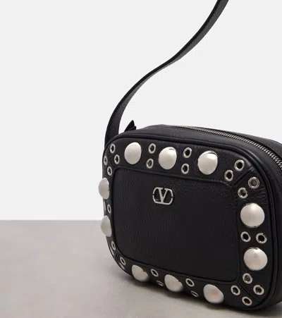 Valentino Nellcote Studded Leather Camera Crossbody Bag