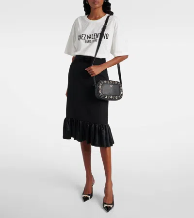 Valentino Nellcote Studded Leather Camera Crossbody Bag