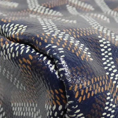 Pre-owned Goyard Blue Navy Coated Canvas Tote Bag ()