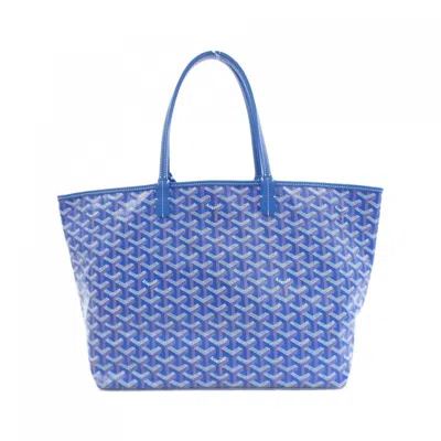 Pre-owned Goyard Sky Blue Coated Canvas Tote Bag ()