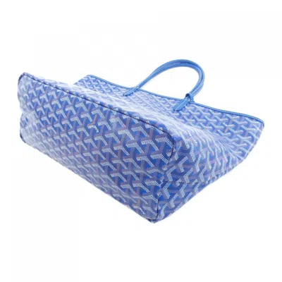 Pre-owned Goyard Sky Blue Coated Canvas Tote Bag ()