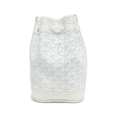 Pre-owned Goyard White Coated Canvas Shoulder Bag ()