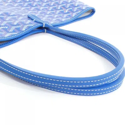 Pre-owned Goyard Sky Blue Coated Canvas Tote Bag ()