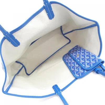 Pre-owned Goyard Sky Blue Coated Canvas Tote Bag ()