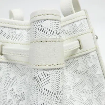 Pre-owned Goyard White Coated Canvas Shoulder Bag ()