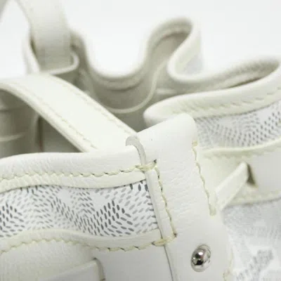 Pre-owned Goyard White Coated Canvas Shoulder Bag ()