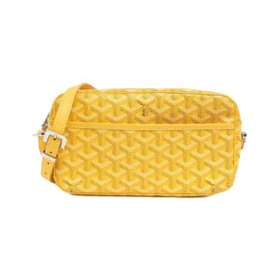 Pre-owned Goyard Yellow Coated Canvas Shoulder Bag ()