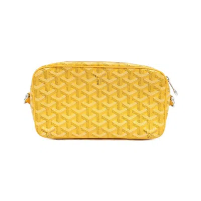 Pre-owned Goyard Yellow Coated Canvas Shoulder Bag ()