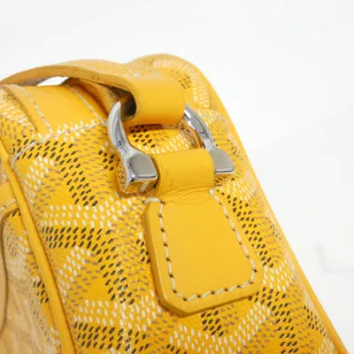 Pre-owned Goyard Yellow Coated Canvas Shoulder Bag ()
