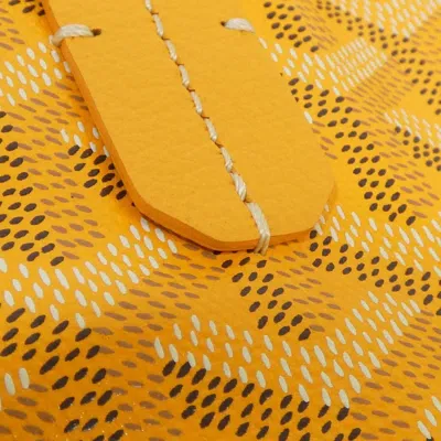 Pre-owned Goyard Yellow Coated Canvas Tote Bag ()