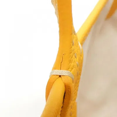 Pre-owned Goyard Yellow Coated Canvas Tote Bag ()