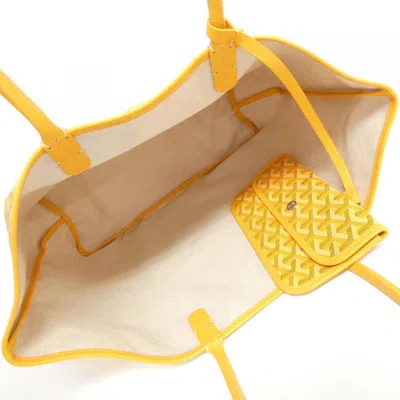 Pre-owned Goyard Yellow Coated Canvas Tote Bag ()