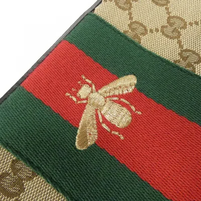 Pre-owned Gucci Beige Brown Gg Canvas Shoulder Bag ()