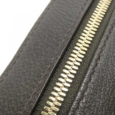 Pre-owned Gucci Beige Brown Gg Canvas Shoulder Bag ()