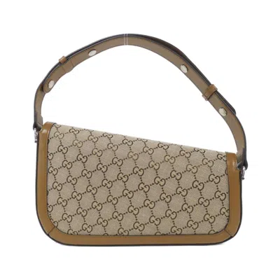Pre-owned Gucci Beige Gg Canvas Shoulder Bag ()