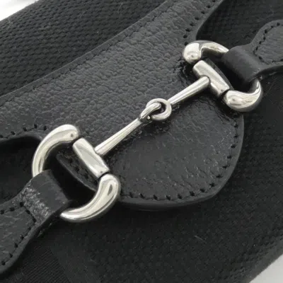 Pre-owned Gucci Black Gg Canvas Shoulder Bag ()