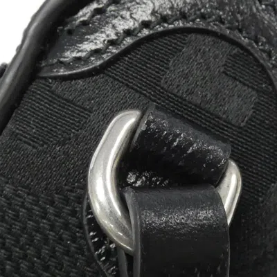 Pre-owned Gucci Black Gg Canvas Shoulder Bag ()