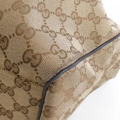 Pre-owned Gucci Gg Canvas Beige Black Gg Canvas Shoulder Bag ()