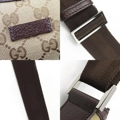 Pre-owned Gucci Gg Canvas Beige Brown Gg Canvas Shoulder Bag ()