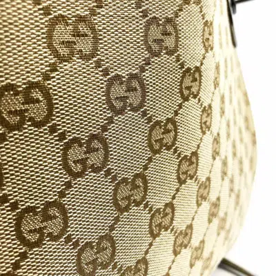 Pre-owned Gucci Gg Canvas Beige Gg Canvas Leather Shoulder Bag ()