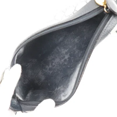 Pre-owned Gucci Gray Navy Gg Plus Shoulder Bag ()