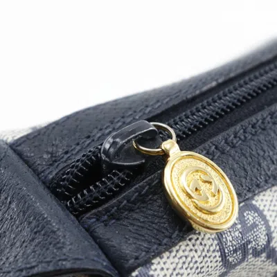 Pre-owned Gucci Gray Navy Gg Plus Shoulder Bag ()