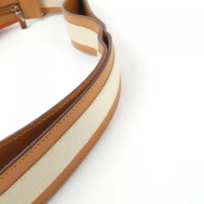 Pre-owned Gucci Light Brown Canvas Leather Shoulder Bag ()