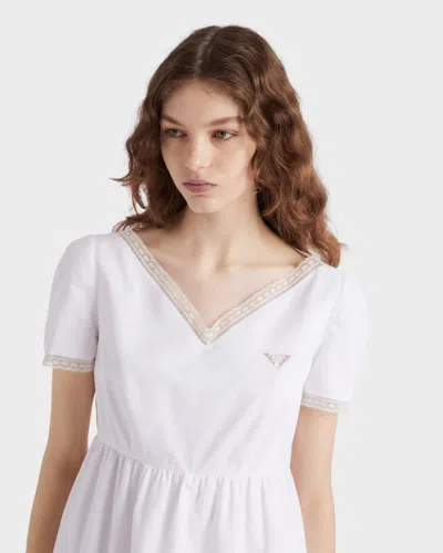 Prada Embroidered Vintage-look Fabric Mini-dress