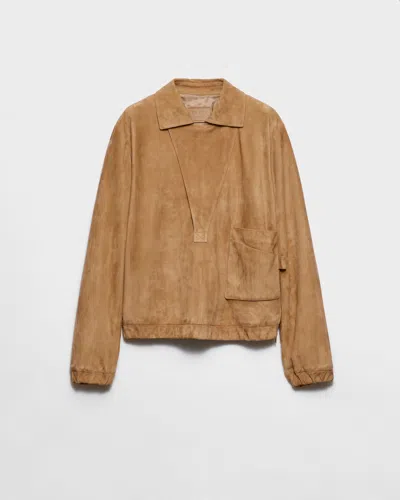 Prada Suede Blouson Jacket