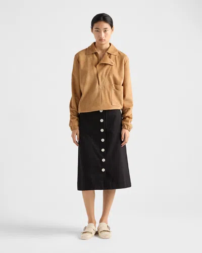 Prada Suede Blouson Jacket