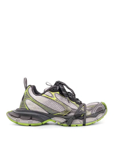 Balenciaga 3xl White/grey/green Coloured Mesh And Polyurethane Sneaker