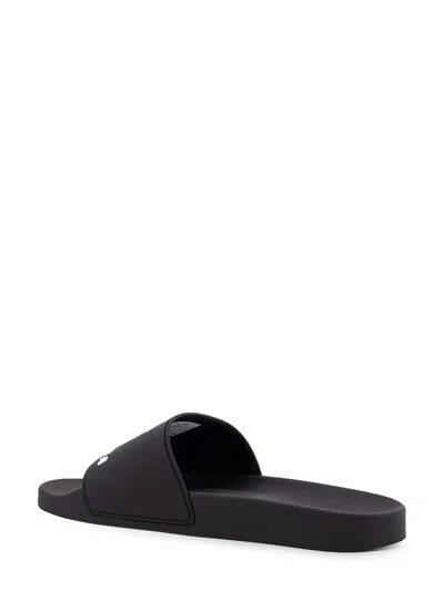 Balenciaga Rubber Slide Sandals For The Pool In Black