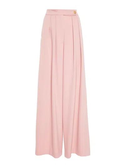 Dries Van Noten High Waist Wide Leg Trousers With Button Detail