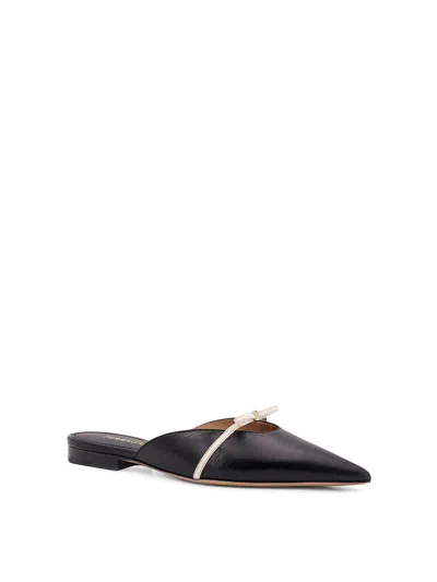 Ferragamo Giulye Mini Bow Leather Flat Mules In Multi