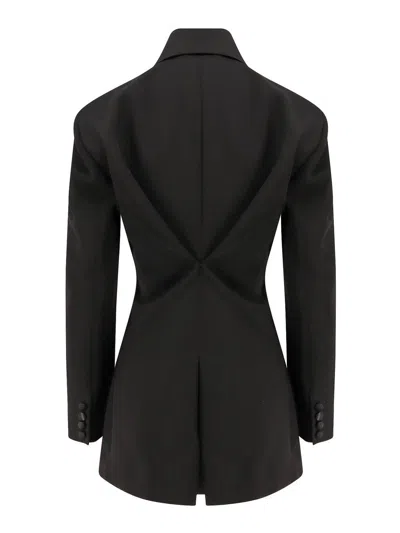 Givenchy Jacket In Wool With Pleated Back