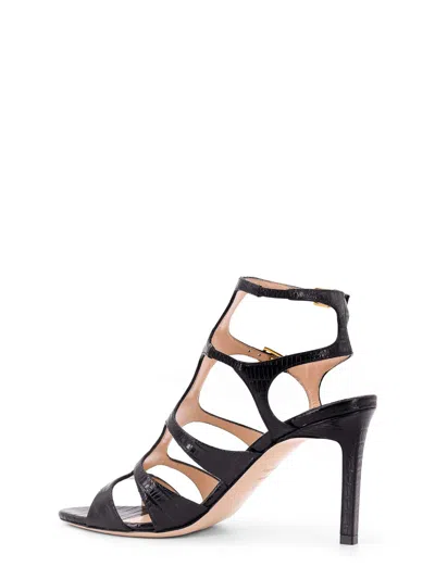 Tom Ford High Stiletto Sandals With Cut-out Straps In Black