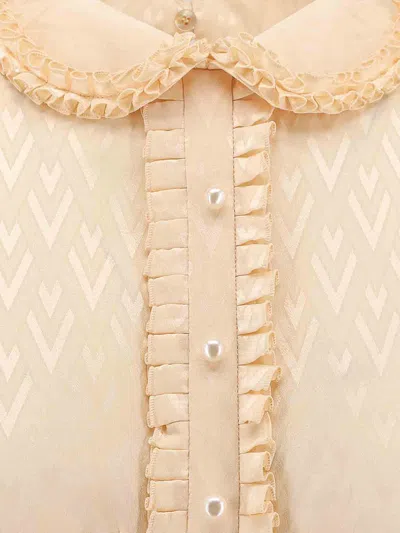 Valentino Crepe Couture Short Dress In Neutral