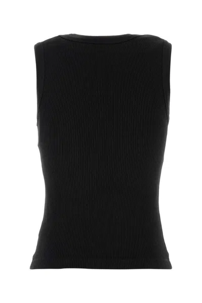 Agolde Binx Ribbed Stretch-lyocell And Organic Cotton-blend Tank
