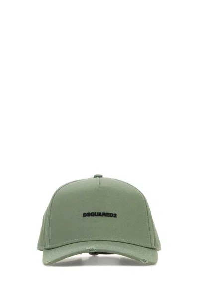 Dsquared2 Dsquared Green Cotton Baseball Cap In Green