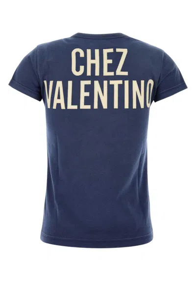 Valentino Crew Neck Graphic Print Short Sleeves Top